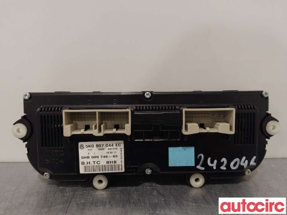 Varmeapparat betjening til VW Tiguan 2011-2016 (Type I, Fase 2)  (VOLKSWAGEN|5K0907044EC)