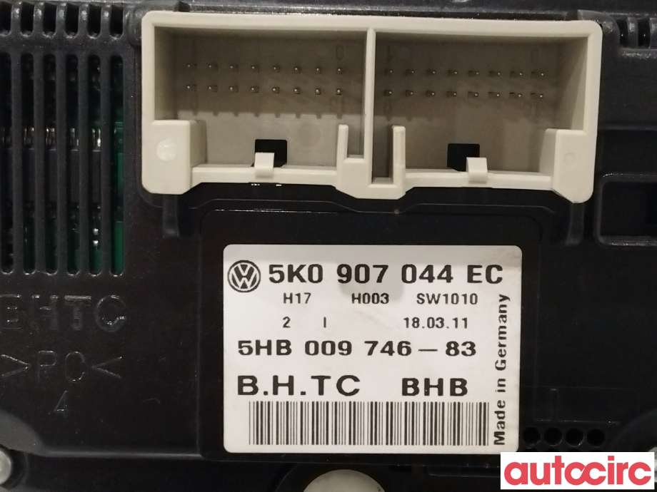 Varmeapparat betjening til VW Tiguan 2011-2016 (Type I, Fase 2)  (VOLKSWAGEN|5K0907044EC)