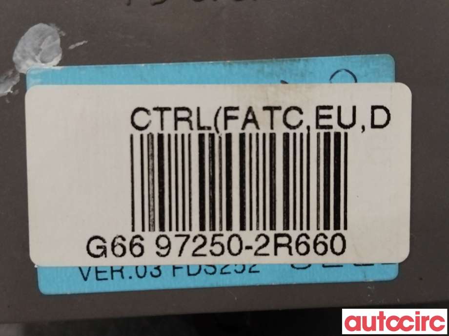 Varmeapparat betjening til Hyundai i30 2007-2012 (Type I)  (HYUNDAI|972502R660)