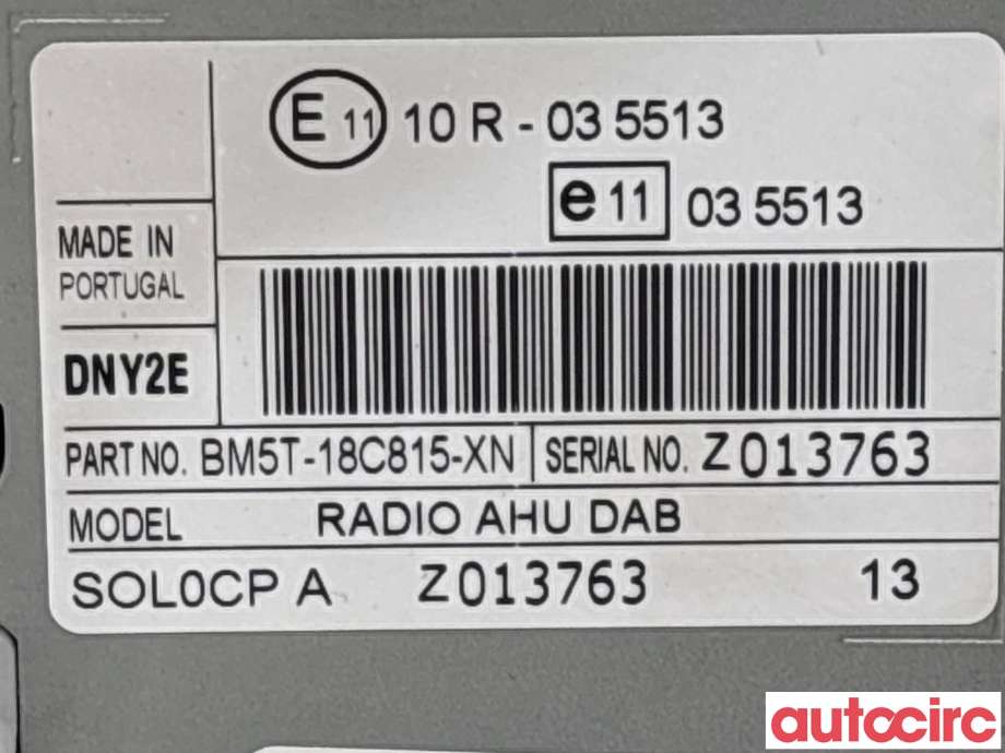 Bilstereo til Ford B-Max 2012-2017 (FORD|2277321|BM5T-18C815-XN)
