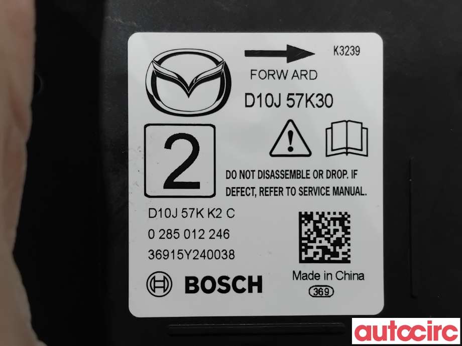 Airbag elektronikk til Mazda CX-3 2015-2022  (MAZDA|D10J-57-K30A|0285012246|D10J57K30)