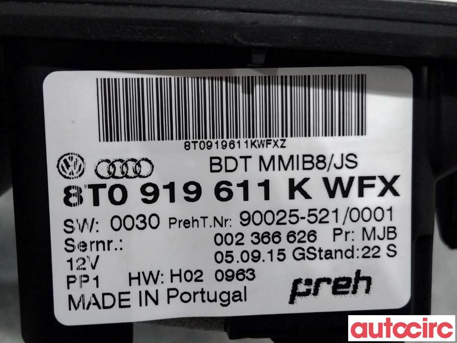 Bryter diverse til Audi A4 2007-2014 (Type IV) (B8) (B8) (AUDI|8T0919611K|90025-521)