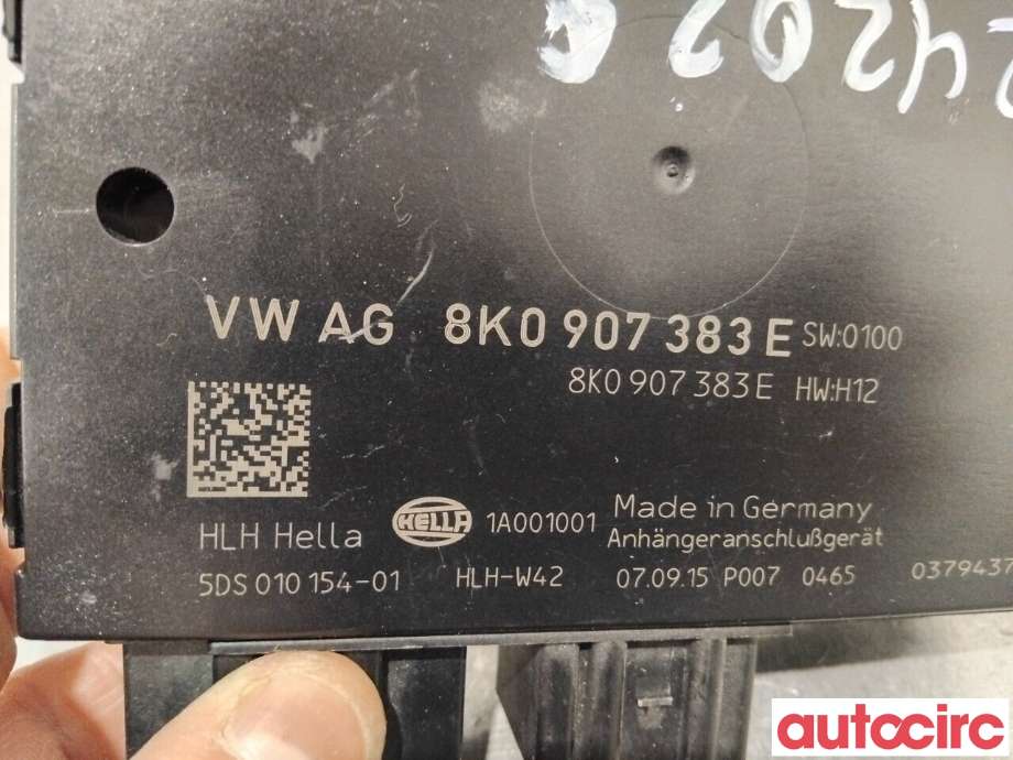 Styreenhet hengerfeste til Audi A4 2007-2014 (Type IV) (B8) (B8) (AUDI|8K0907383E|5DS010154-01)