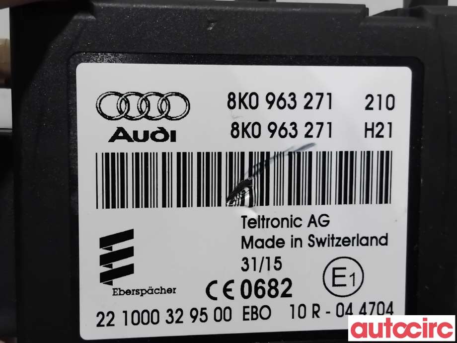 Styreenhet diverse til Audi A4 2007-2014 (Type IV) (B8) (B8) (AUDI|8K0963271|)