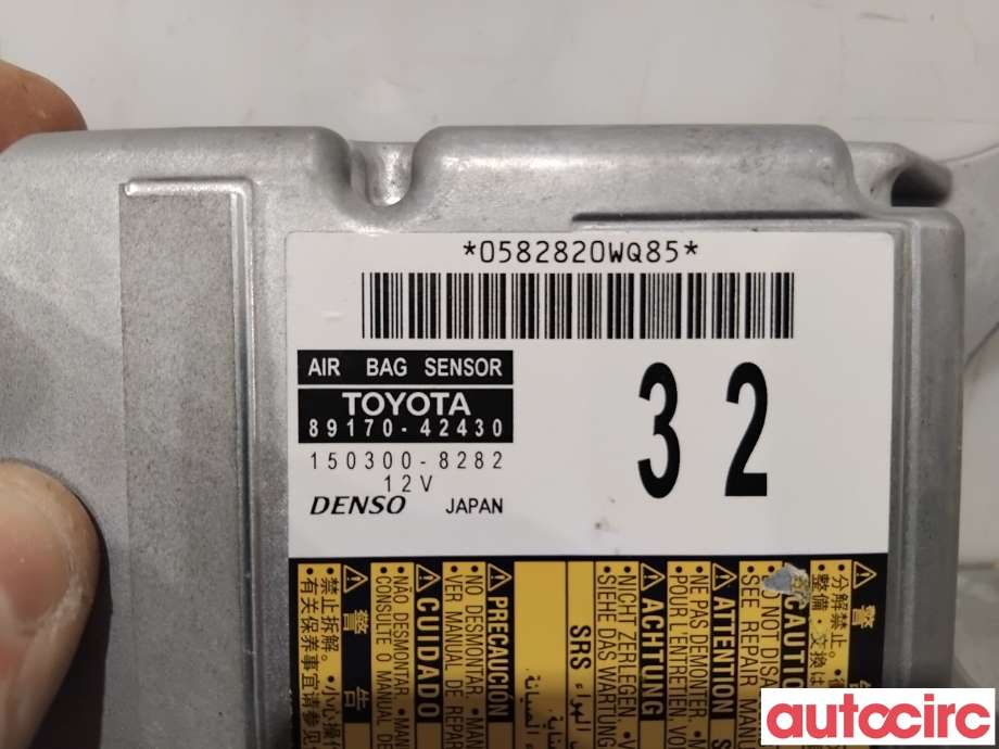 Airbag elektronikk til Toyota RAV4 2013-2015 (Type IV, Fase 1)  (TOYOTA|8917042430|150300-8282|89170-42430)