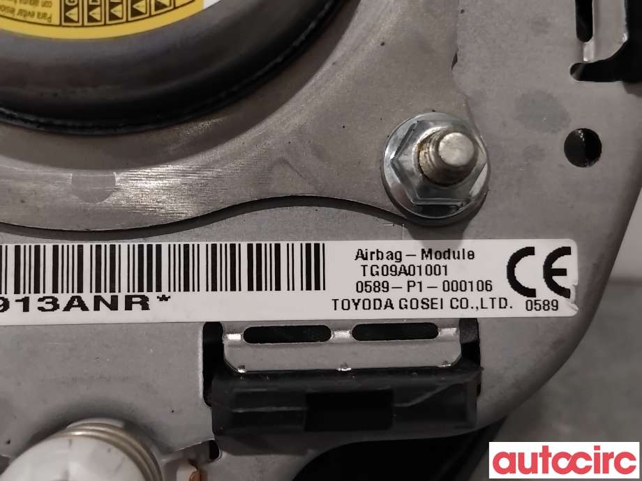 Airbag rattpute til Toyota RAV4 2013-2015 (Type IV, Fase 1)  (TOYOTA|4513042201C0|TG09A01001|)