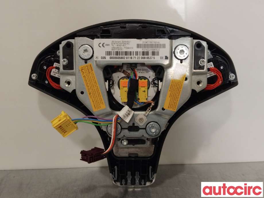 Airbag rattpute til Mercedes E-Klasse, Coupe/Cab 2009-2013 (Fase 1) (C207) (C207) (MERCEDES|A0008605902|)