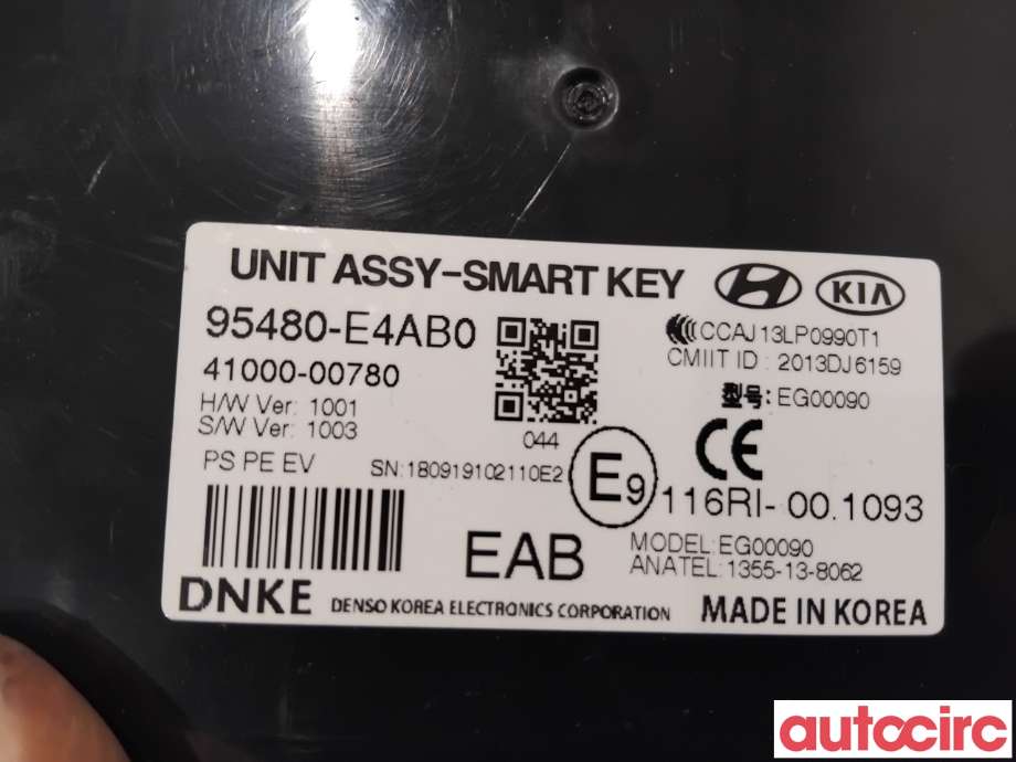 Styreenhet nøkkelfri/keyless til Kia Soul 2014-2019 (Type II)  (KIA|95480E4AB0|41000-00780|95480-E4AB0)