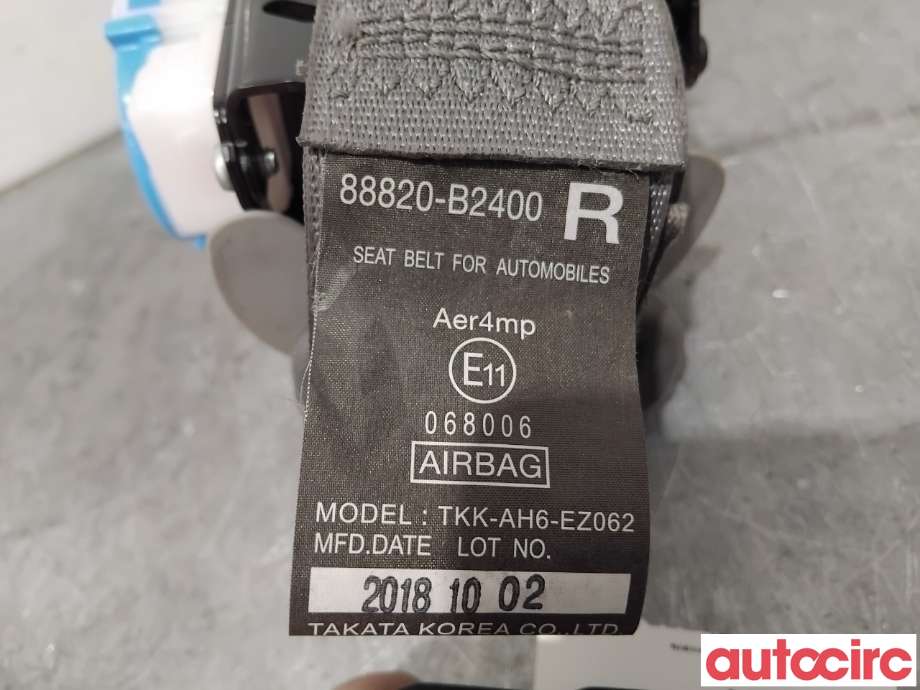 Sikkerhetsbelte foran høyre til Kia Soul 2014-2019 (Type II)  (KIA|88820B2000GA6||88820-B2400)