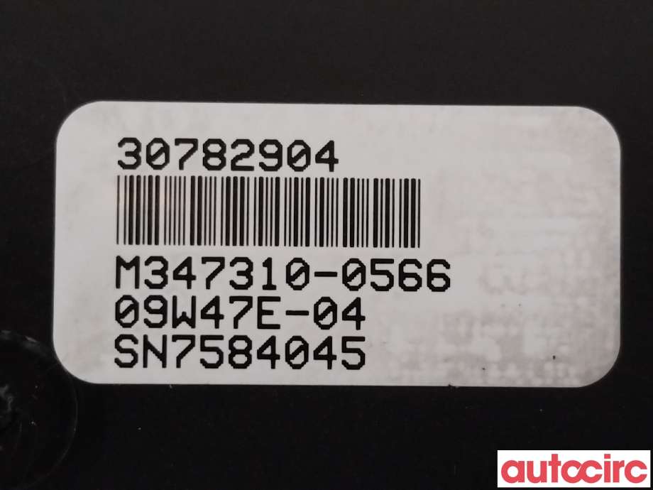 Varmeapparat betjening til Volvo XC60 2008-2013 (Type I, Fase 1)  (VOLVO|30782904)