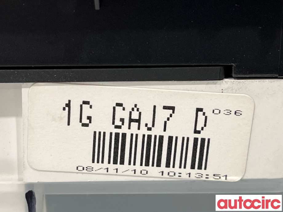 Instrumentpanel til Mazda 6 2008-2010 (Type II, Fase 1) (MAZDA|GAJ7-55-471F|GAA955214)