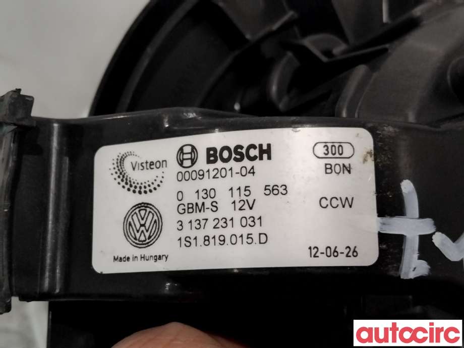 Varmeapparat motor til VW Up 2012-2019  (VOLKSWAGEN|1S1819015D|0130115563)