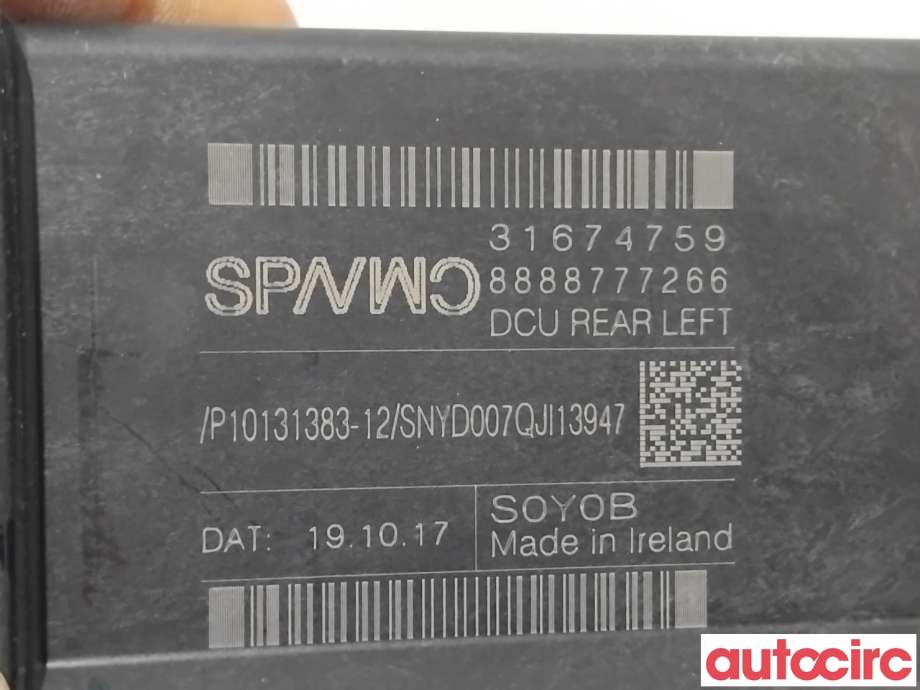 Ruteheis venstre bak til Volvo XC60 2017-->> (Type II) (VOLVO|31349758|966264-102|31674759)