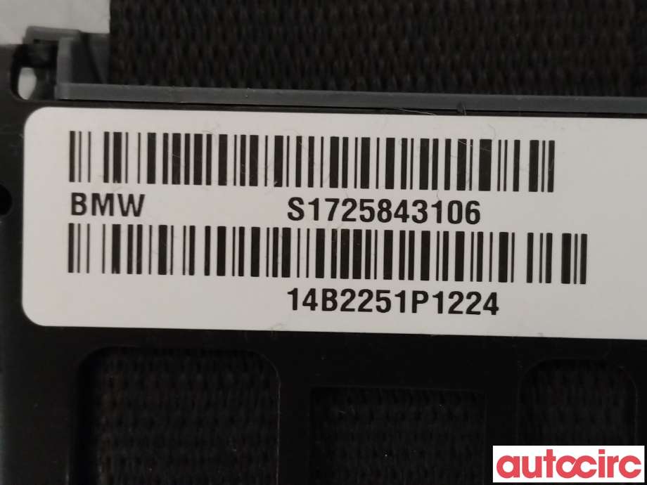 Sikkerhetsbelte foran venstre til BMW X3 2010-2017 (F25) (F25) (BMW|72117258431|S1725843106)