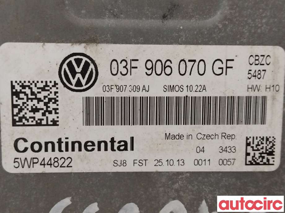 Styreenhet motor til VW Polo 2014-2017 (Type V, Fase 2) (VOLKSWAGEN|03F906070GF)