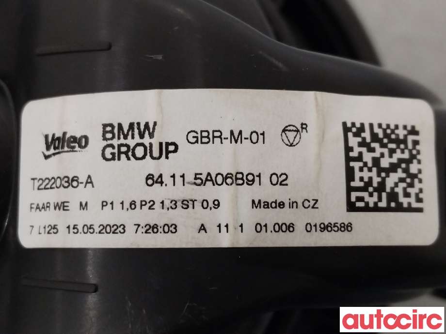 Varmeapparat motor til BMW X1 2022-->> (U11) (U11) (BMW|64115A06B91)