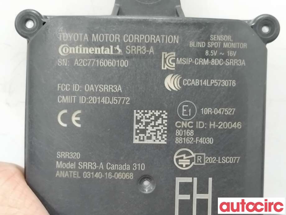 Sensor radar til Toyota C-HR 2016-->>  (TOYOTA|88162F4030|A2C7716060100|88162-F4030)