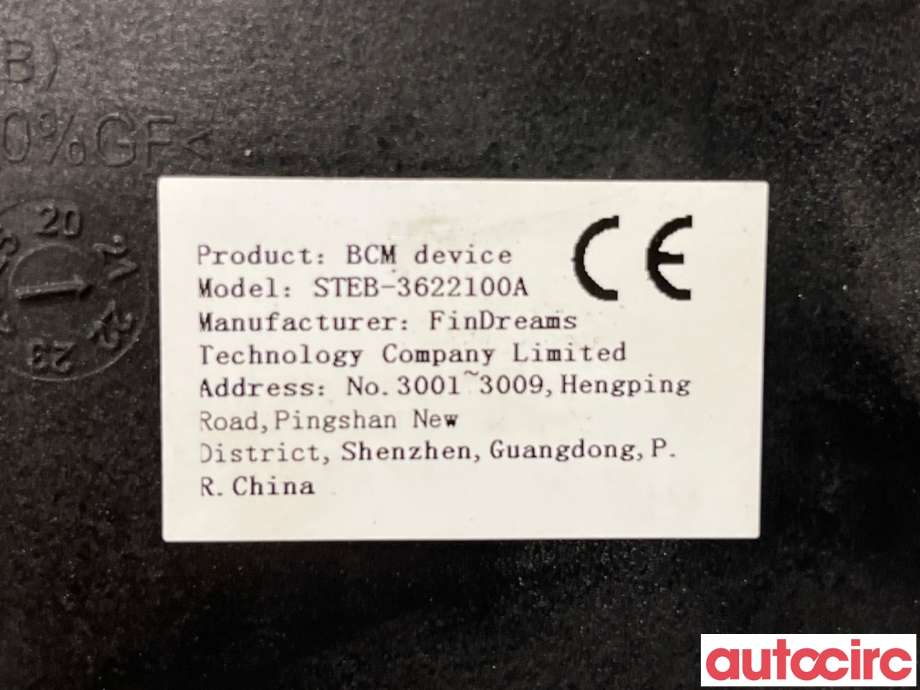 Styreenhet comfort (BCM) til BYD Tang 2020-->>  (BYD|STEB-3622100A|210425)