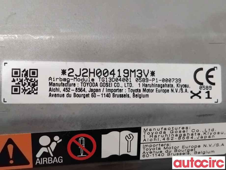 Airbag kne til Toyota C-HR 2016-->>  (TOYOTA|73901F4010|T13D04001|)