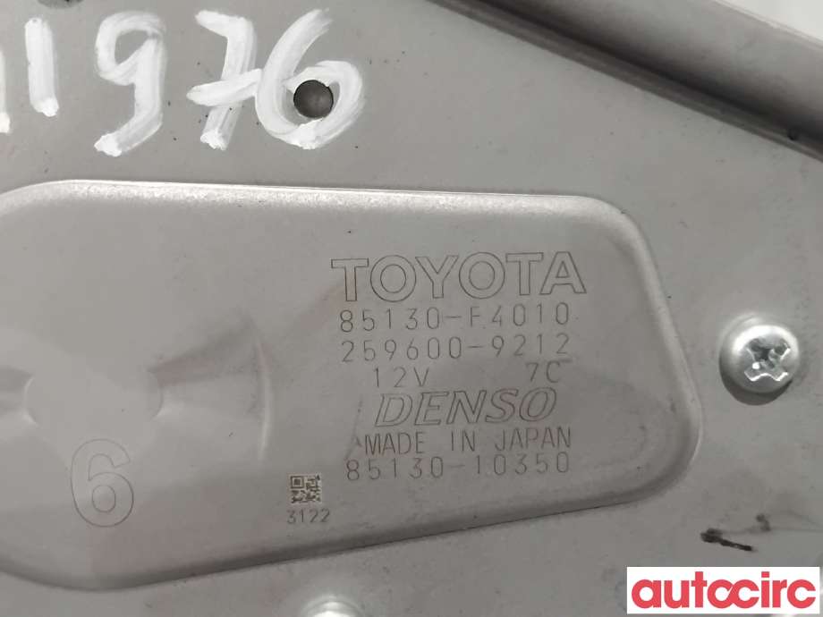 Viskermotor bakrute til Toyota C-HR 2016-->>  (TOYOTA|85130F4010|259600-9212|85130-F4010)