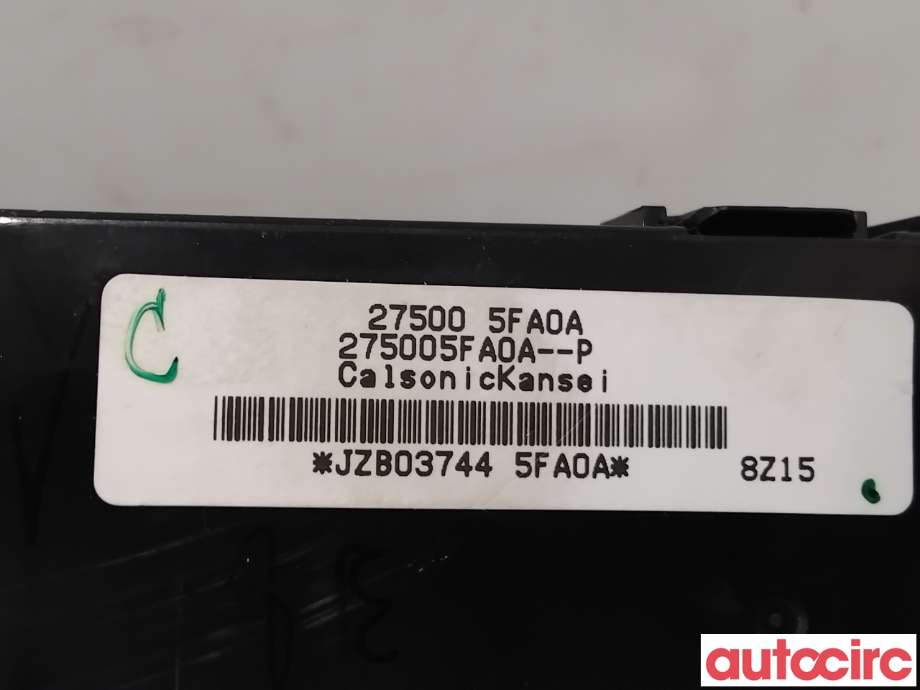 Varmeapparat betjening til Nissan Micra 2017-->> (K14) (K14) (NISSAN|275005FA0A|)
