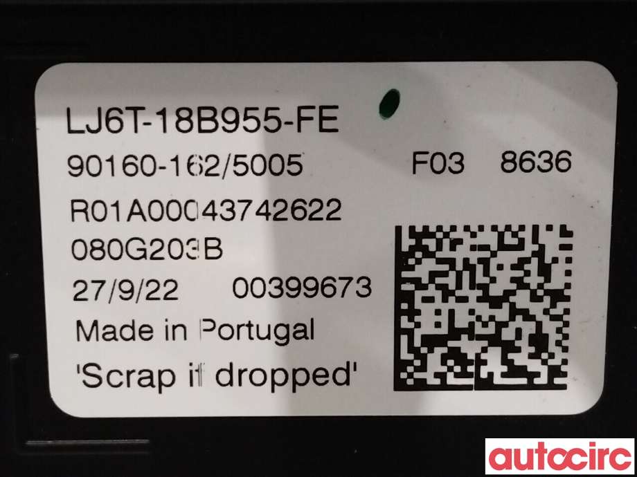 Multimedia display (MCU - Media Controller Unit) til Ford Kuga 2019-->> (Type III)  (FORD|2536423|LJ6T-18B955-FE)
