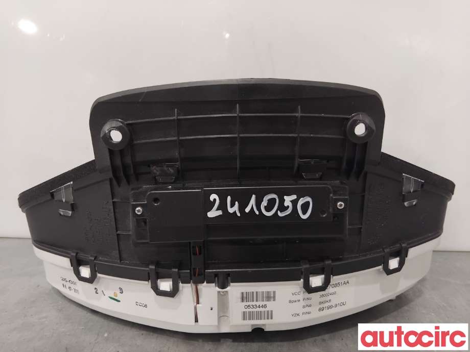 Instrumentpanel til Volvo XC60 2008-2013 (Type I, Fase 1)  (VOLVO|36002492|69199-810U)