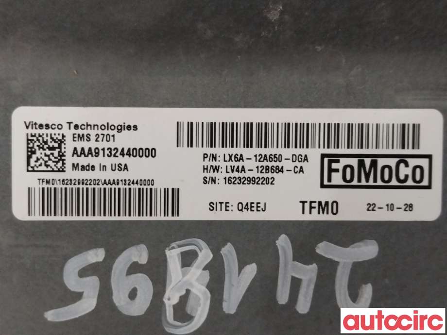 Styreenhet motor til Ford Kuga 2019-->> (Type III)  (FORD|5819474|LX6A-12A650-DGA)