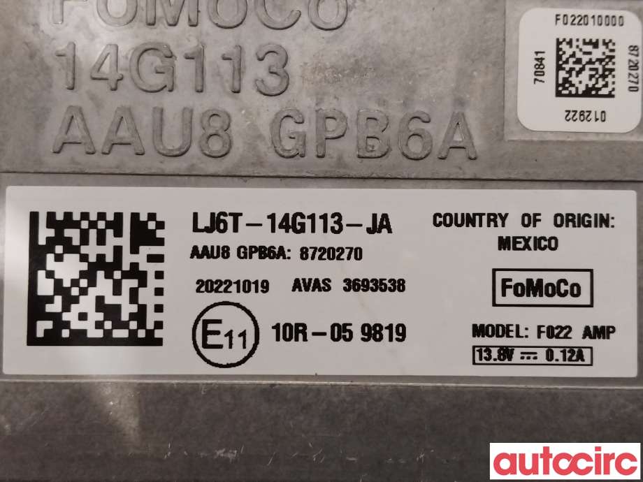 Styreenhet parkering til Ford Kuga 2019-->> (Type III) (FORD|2680492|LJ6T-14G113-JA)