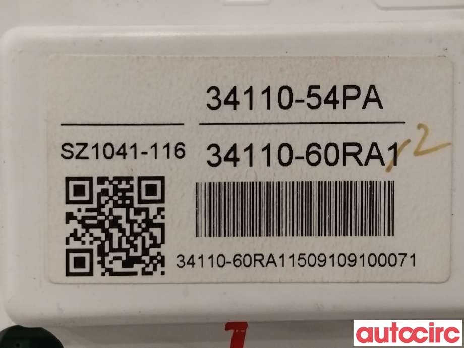 Instrumentpanel til Suzuki Vitara 2015-->> (Type IV)  (SUZUKI|34100-60RJ2|34110-54PA)