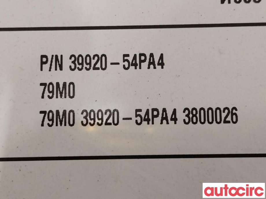 Bilstereo til Suzuki Vitara 2015-->> (Type IV)  (SUZUKI|39920-54PA4-DB7|39920-54PA4)