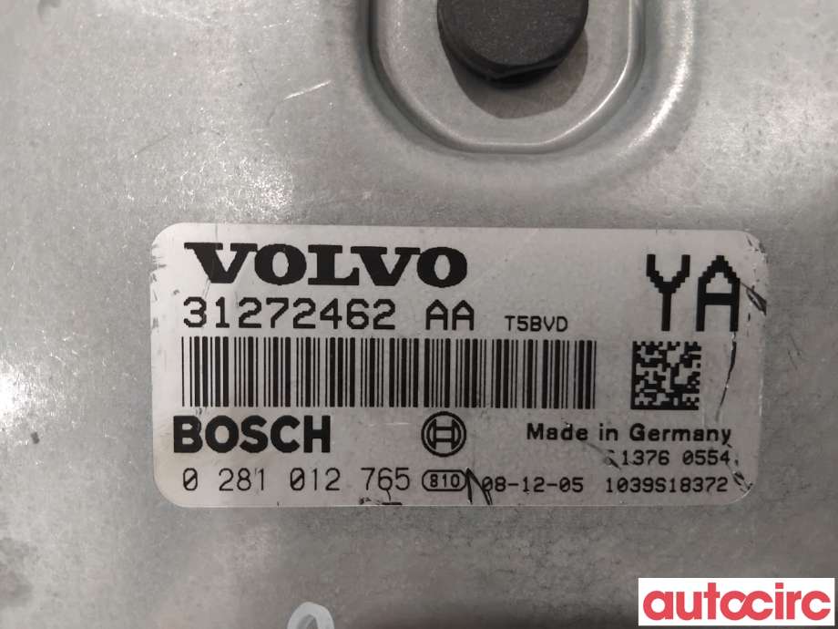 Styreenhet motor til Volvo XC60 2008-2013 (Type I, Fase 1)  (VOLVO|36002596|0281012765|31272462)