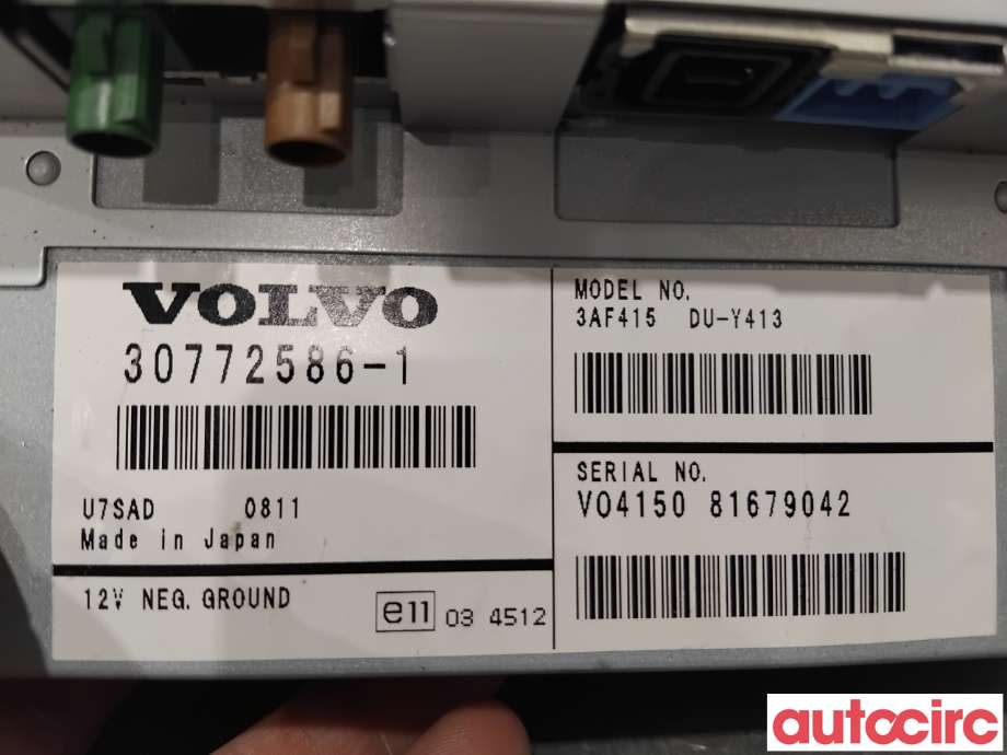 Instrument kjørecomputer til Volvo XC60 2008-2013 (Type I, Fase 1)  (VOLVO|36002629|DU-Y413|30772586)