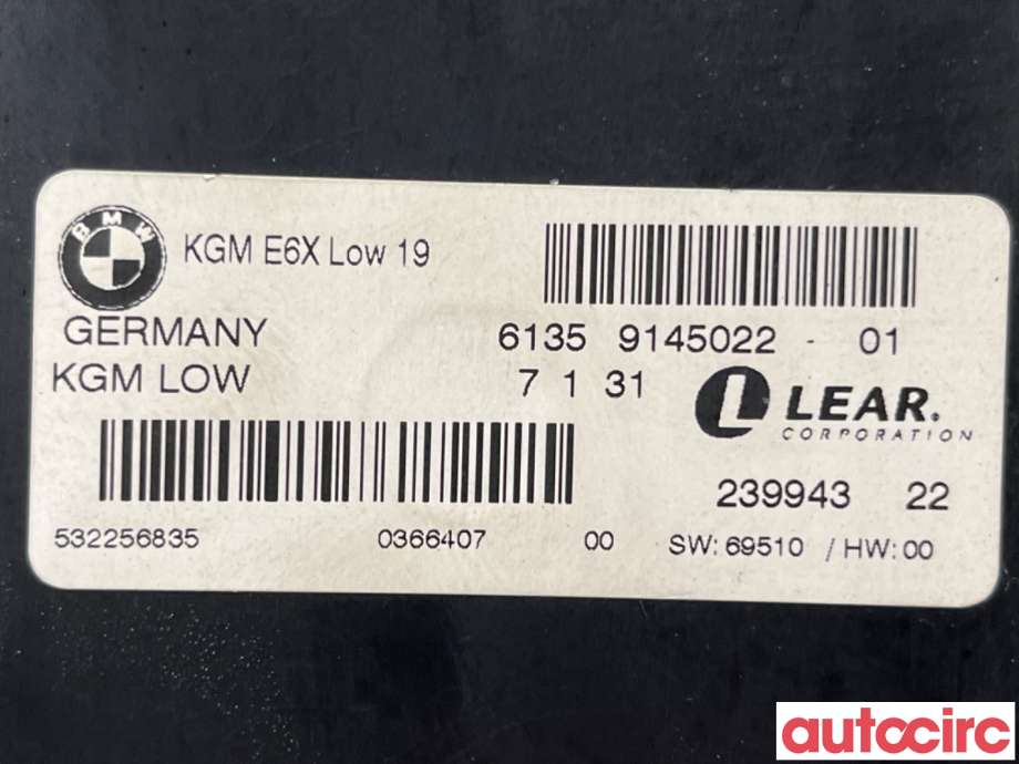 Styreenhet diverse til BMW 5-Serie 2003-2010 (E60/E61) (E60/E61) (BMW|61359176076||61359145022)