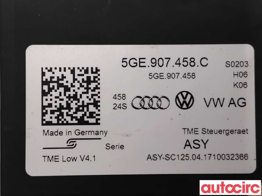 Styreenhet diverse til VW e-Golf 2017-2020 (Fase 2)  (VOLKSWAGEN|5GE907458C|)