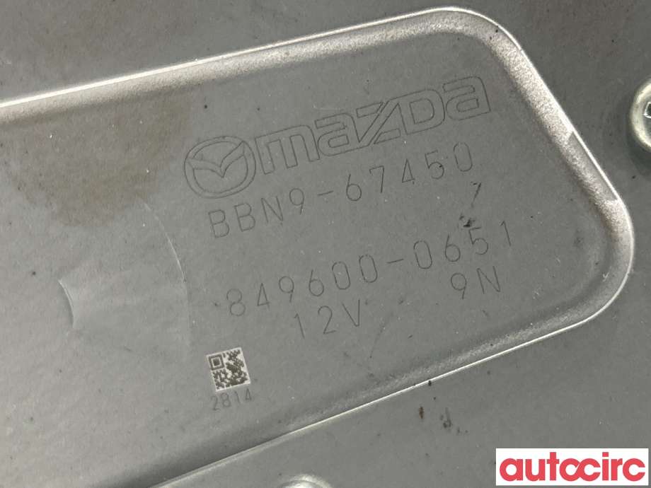Viskermotor bakrute til Mazda 3 2009-2013 (Type II)  (MAZDA|BBN967450)