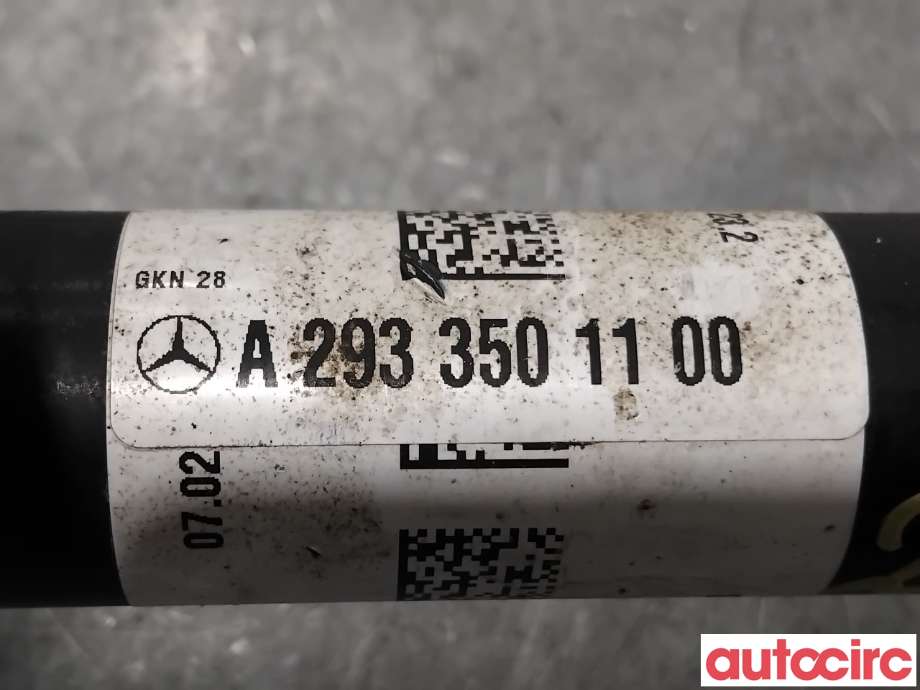 Drivaksel venstre bak, elbil til Mercedes EQC 2019-->>  (MERCEDES|A2933501100|)