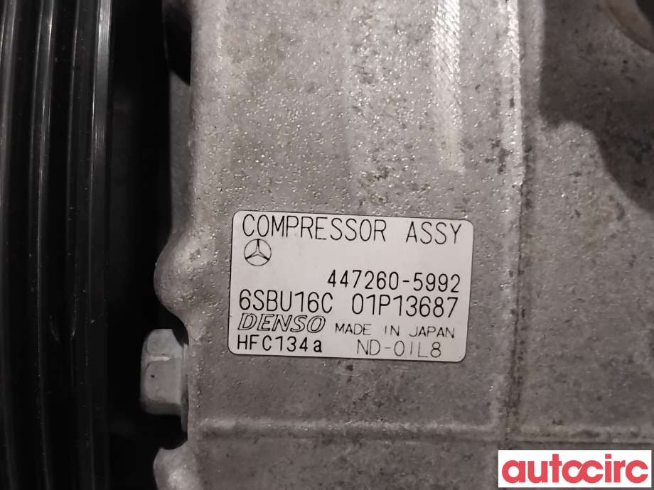 Aircondition kompressor til Mercedes C-Klasse 2011-2014 (Fase 2) (W204) (W204) (MERCEDES|A0008302700|447260-5592|A0032308711)