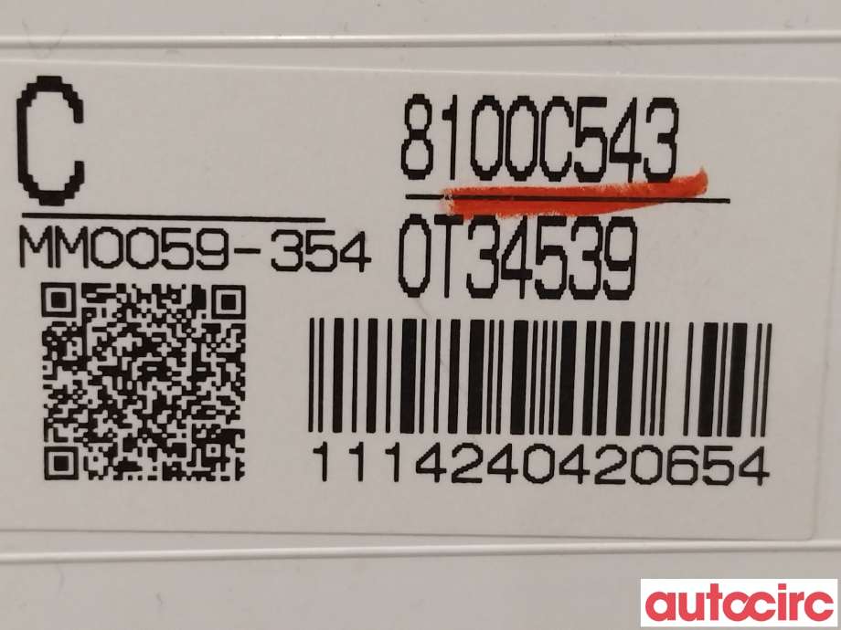 Instrumentpanel til Mitsubishi Outlander 2015-->> (Type III, Fase 2)  (MITSUBISHI|8100C543|MM0059-354)