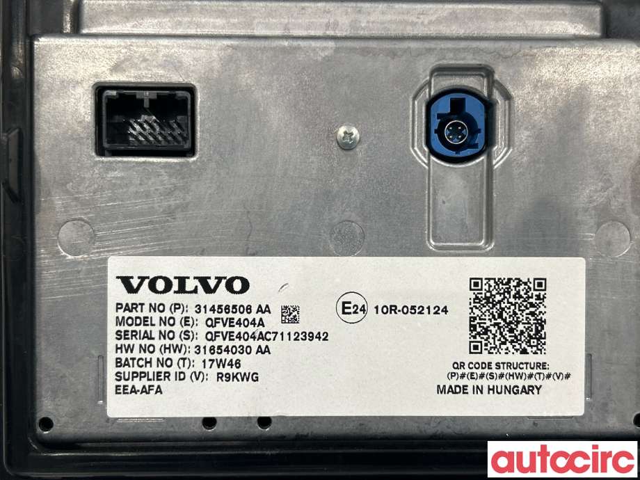 Multimedia display (MCU - Media Controller Unit) til Volvo V90 / V90 CC / S90 2016-->>  (VOLVO|36010873|31654030)