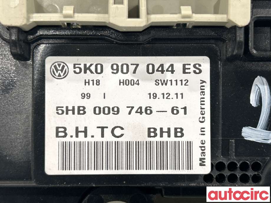 Varmeapparat betjening til VW Golf VI 2008-2012  (VOLKSWAGEN|5K0907044ES)