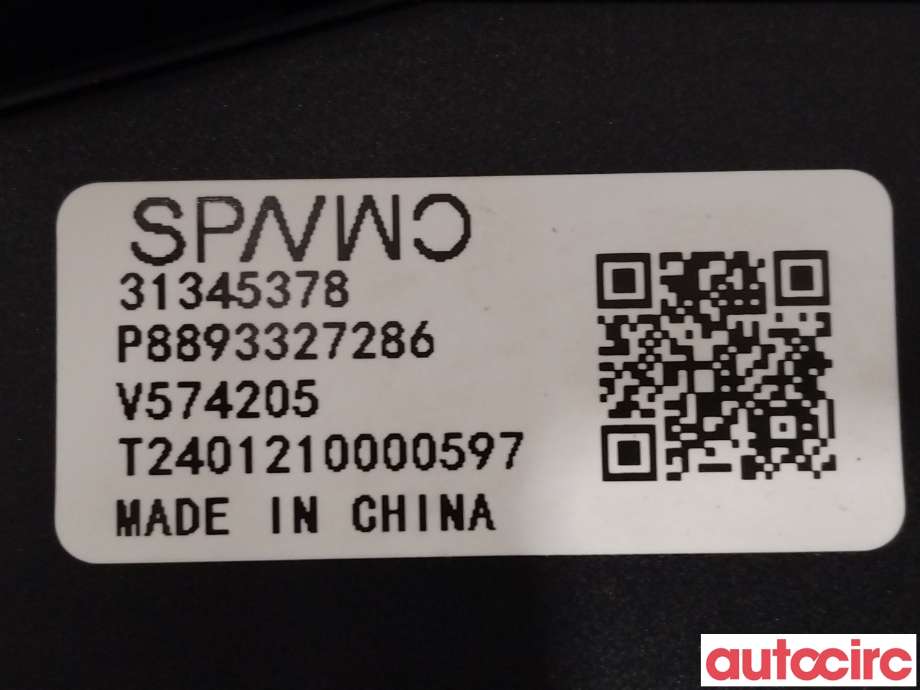Pedal gass til Volvo EX30 2023-->>  (VOLVO|31345378)