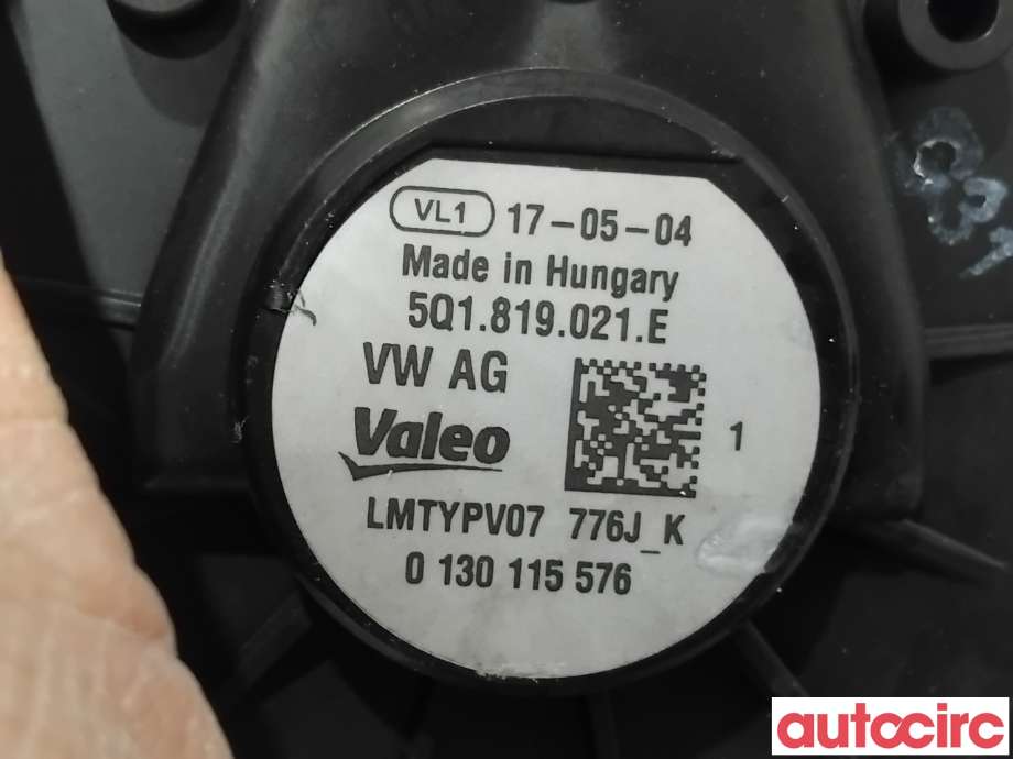 Varmeapparat motor til VW e-Golf 2017-2020 (Fase 2)  (VOLKSWAGEN|5Q1819021E|0130115576|5Q1819021H)
