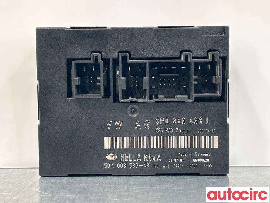 Styreenhet comfort (BCM) til Audi A3 2003-2008 (Type II, Fase 1)  (AUDI|8P0959433J|8P0959433L)