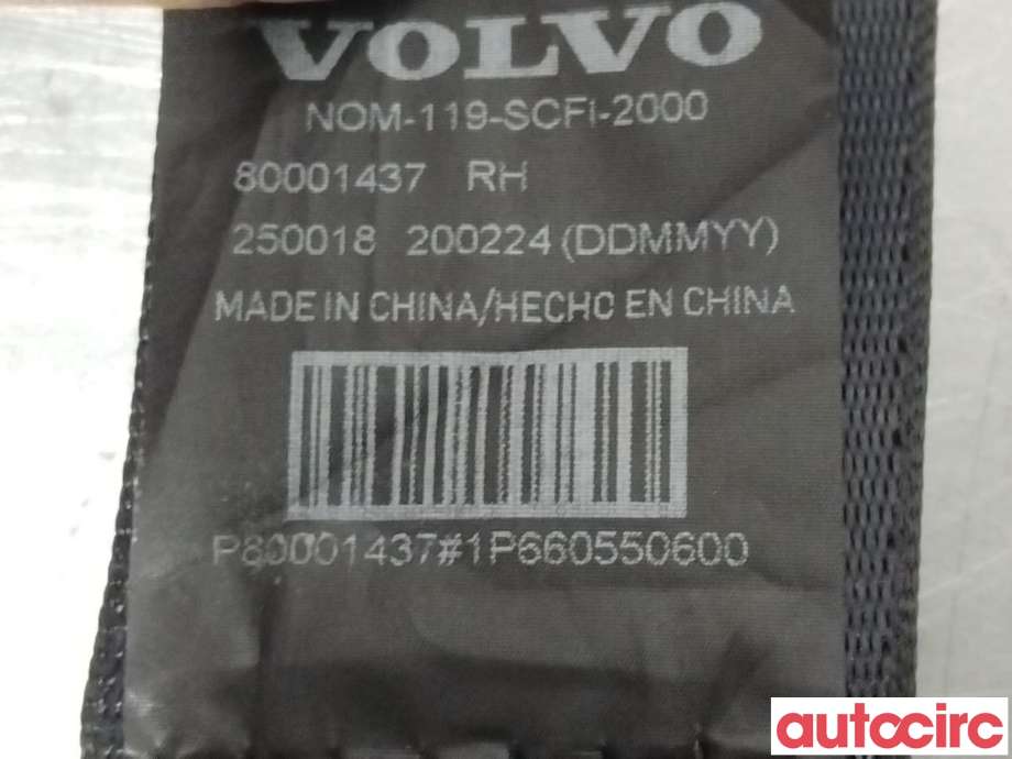 Sikkerhetsbelte foran høyre til Volvo EX30 2023-->>  (VOLVO|80001437)