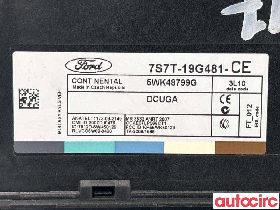 Styreenhet nøkkelfri/keyless til Ford Mondeo 2011-2014 (Type IV, Fase 2)  (FORD|1796482|7S7T-19G481-CE)