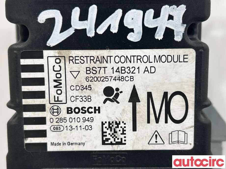 Airbag elektronikk til Ford Mondeo 2011-2014 (Type IV, Fase 2)  (FORD|1755063|BS7T-14N321-AD)