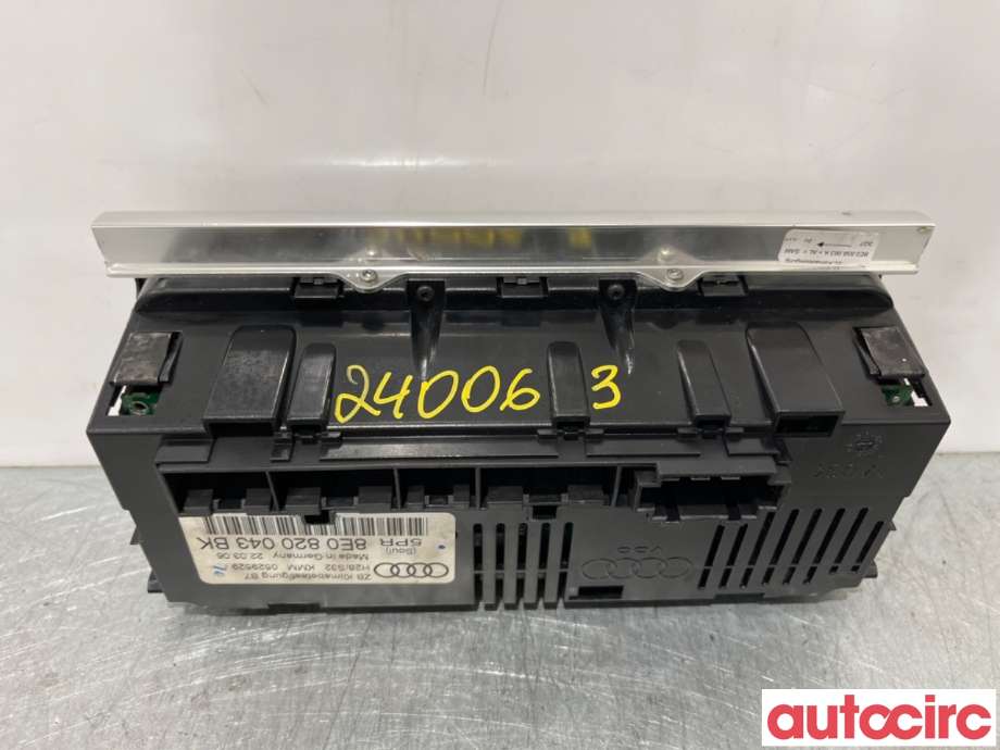 Varmeapparat betjening til Audi A4 2004-2008 (Type III) (B7) (B7) (AUDI|8E0820043BK|)