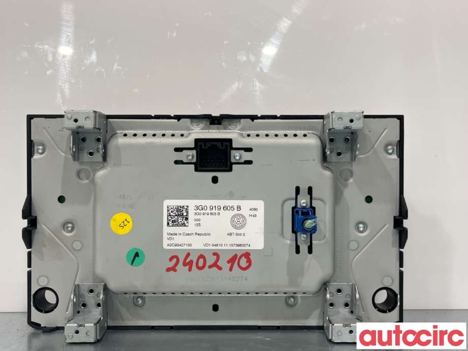 Bilstereo til VW Golf VII 2012-2017 (Fase 1)  (VOLKSWAGEN|3G0919605B|)