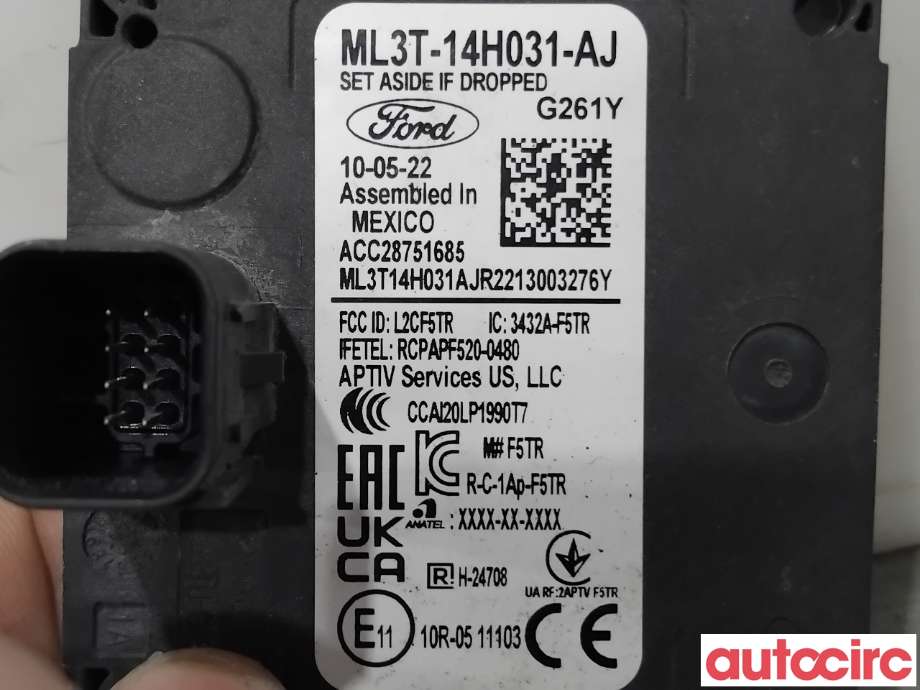 Sensor radar til Ford Mustang Mach-e 2020-->>  (FORD (US)|2657693|ACC28751685|ML3T-14H031-AJ)